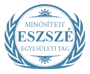 Minősített ESZSZÉ Egyesületi Tag jelvény